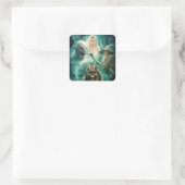 ELROND™, Azog, Galadriel u. Gandalf Grafik Quadratischer Aufkleber (Tasche)