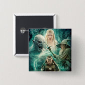 ELROND™, Azog, Galadriel und Gandalf Graphic Button (Vorne & Hinten)