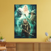 ELROND™, Azog, Galadriel und Gandalf Graphic Leinwanddruck (Insitu (Wohnzimmer))