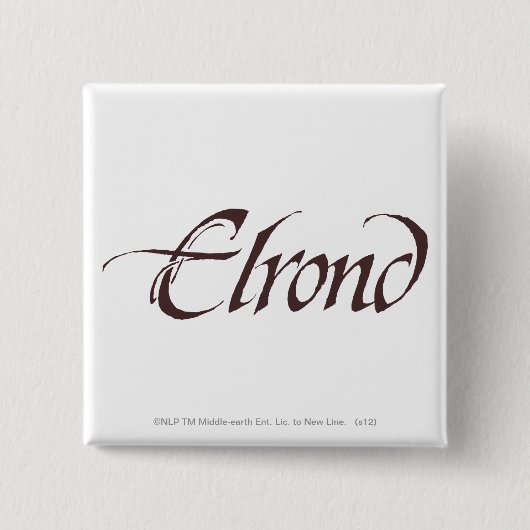 ELROND™ Name Solid Button (Vorderseite)