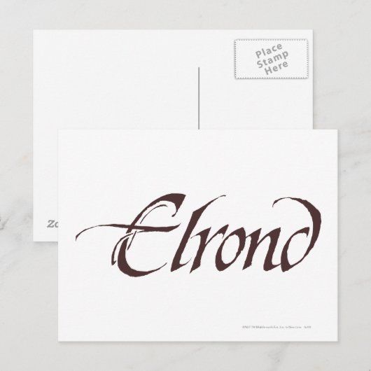 ELROND™ Name Solid Postkarte (Vorne/Hinten)