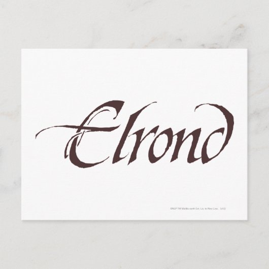 ELROND™ Name Solid Postkarte (Vorderseite)