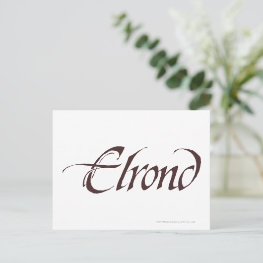 ELROND™ Name Solid Postkarte (Stehend Vorderseite)