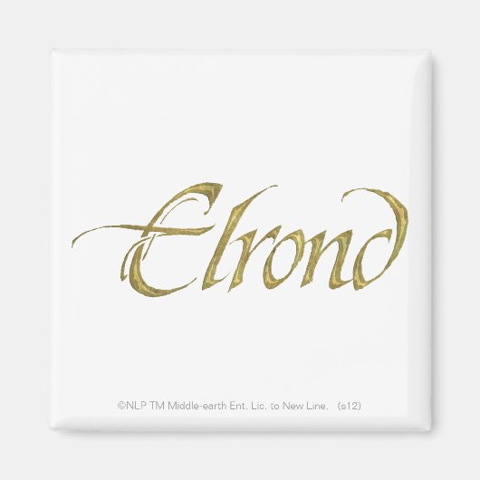 ELROND™ Name texturiert Magnet (Vorne)