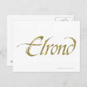 ELROND™ Name texturiert Postkarte (Vorne/Hinten)