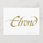 ELROND™ Name texturiert Postkarte (Vorderseite)