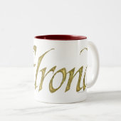 ELROND™ Name texturiert Zweifarbige Tasse (VorderseiteRechts)