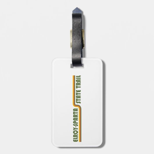 Elroy-Sparta Staat Gepäckanhänger (Rückseite vertikal)