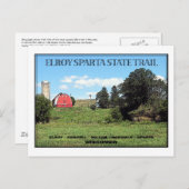 Elroy Sparta Staat Postkarte (Vorne/Hinten)