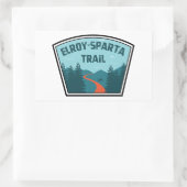 Elroy-Sparta Staat Rechteckiger Aufkleber (Tasche)