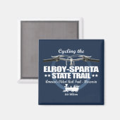 Elroy-Sparta Staat Trail (H2) Magnet (Vorderseite/Rückseite)