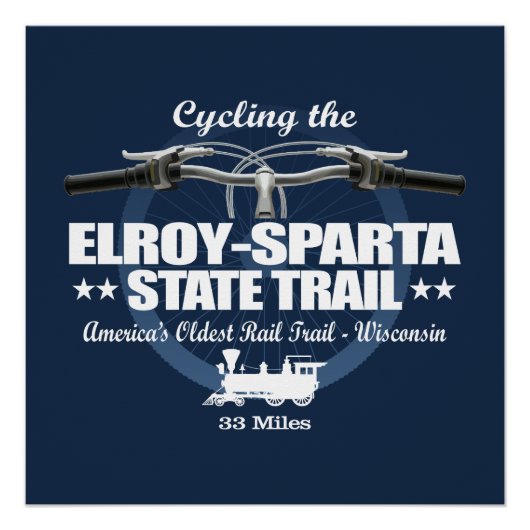 Elroy-Sparta Staat Trail (H2) Poster (Vorderseite)