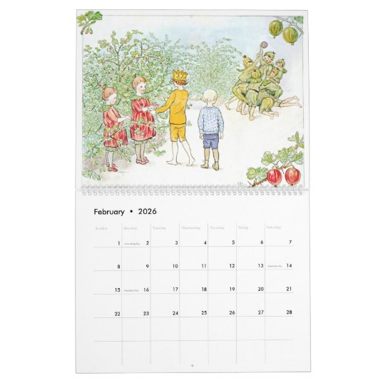 Elsa Beskow Calendar Kalender (Feb 2026)
