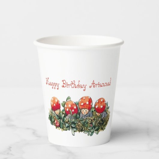 Elsa Beskow Kinder des Forest Paper Cup Pappbecher (Vorderseite)