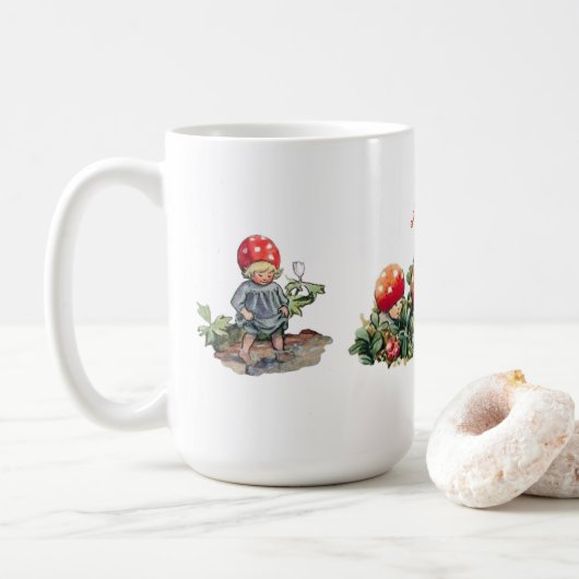 Elsa Beskow Kinder des Wald Bowl Kaffeetasse (Mit Donut)