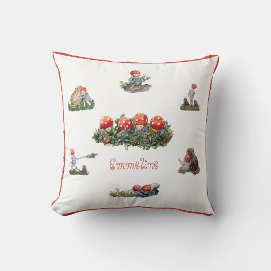 Elsa Beskow Kinder des Waldes Kissen (Vorderseite)