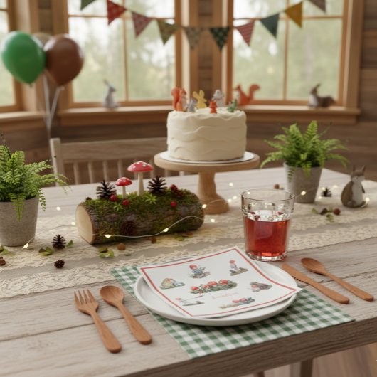 Elsa Beskow Kinder des Waldes Serviette