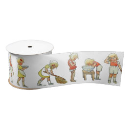 Elsa Beskow Kinderzimmer Rhyme "Wie wir uns die Hä Satinband