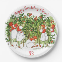 Elsa Beskow Niedlich Strawberry Girl