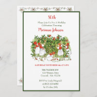 Elsa Beskow Strawberry Girls Einladung zum Geburts