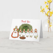 Elsa Beskow Strawberry Girls Vielen Dank Karte (Gelbe Blume)