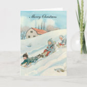 Elsa Beskow Weihnachtskarte Feiertagskarte (Vorderseite)