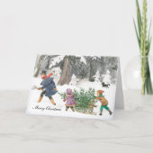 Elsa Beskow Weihnachtskarte Feiertagskarte (Vorderseite)