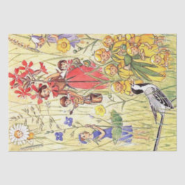 Elsa Beskow Whimsical Blume Girls of the Meadow Seidenpapier