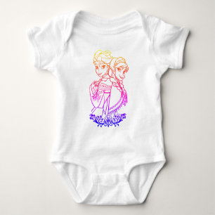 Elsa und ihre Schwester ana Baby Strampler