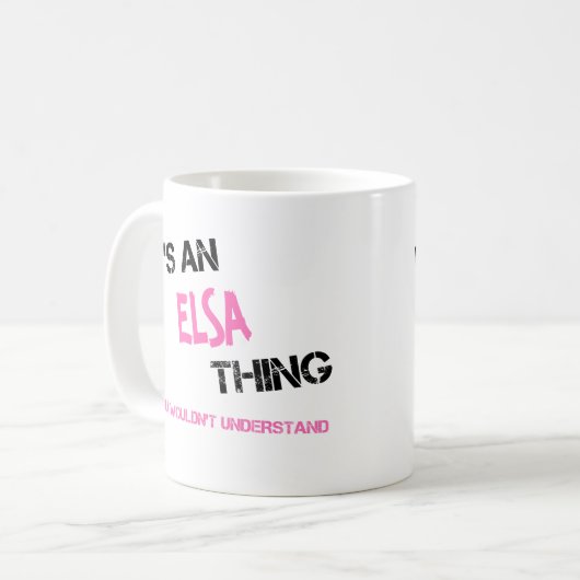 Elsa, was man nicht verstehen würde kaffeetasse (Vorderseite Links)