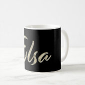 Elsa white gold Handwriting Tasse Kaffeetasse (VorderseiteRechts)