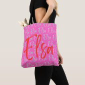 Elsa Wiederholungsnamensmuster Tasche (Von Nahem)