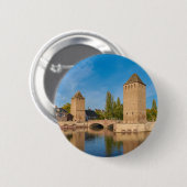 Elsace Strasbourg Henry Tower Pont Envelopes Button (Vorne & Hinten)