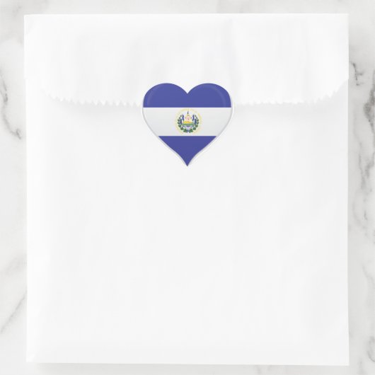Elsalvador Liebe Stolz Herz-Aufkleber (Tasche)