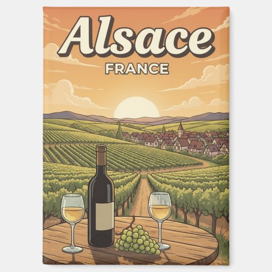 Elsass France Travel Magnet (Vorderseite)