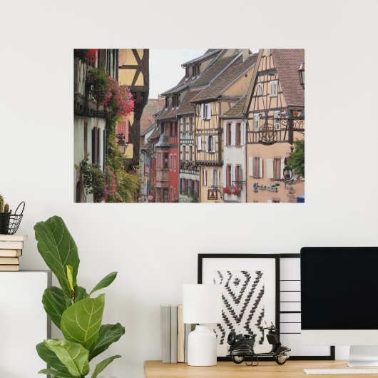 Elsaß, Frankreich 2 Poster (Heimbüro)