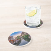 Elsass Frankreich Blume Wasserkanal Getränkeuntersetzer (Seite)