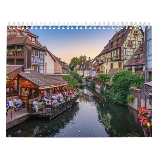 Elsass Frankreich Blume Wasserkanal Kalender (Titelbild)