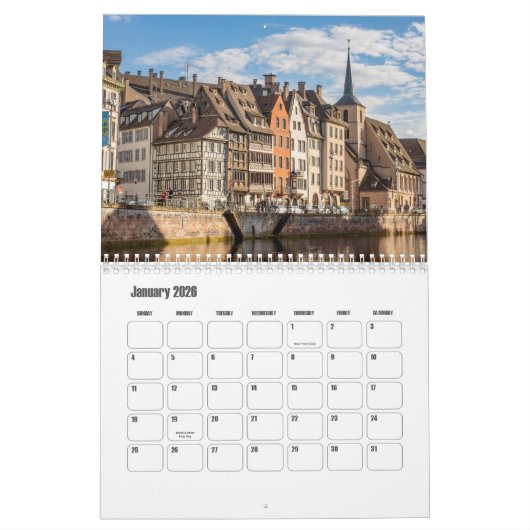 Elsass-Frankreich-Kalender Kalender (Jan 2026)