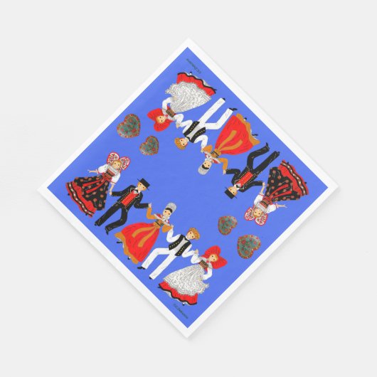 Elsass, Frankreich Serviette (Ecke)