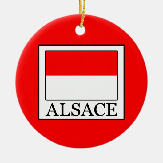Elsass Keramik Ornament (Vorne)