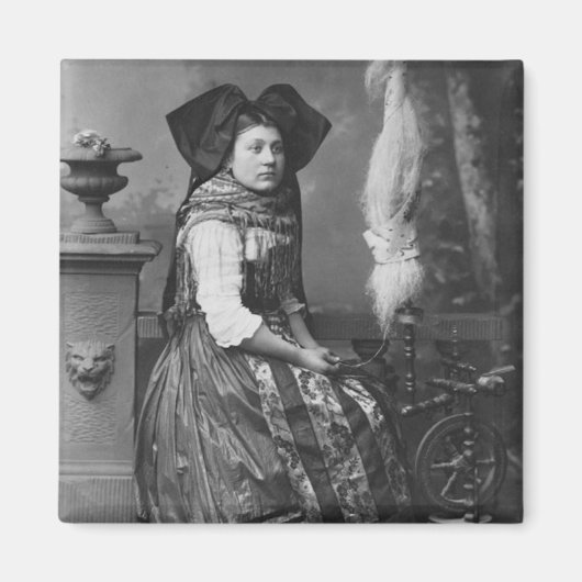 Elsass-Kostüm Magnet (Vorne)