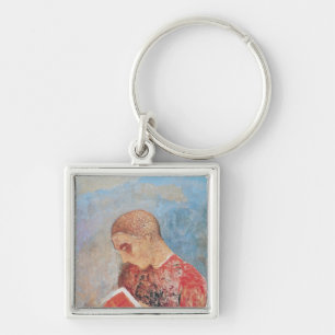 Elsass oder, Mönch-Lesung, c.1914 Schlüsselanhänger