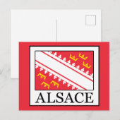 Elsass Postkarte (Vorne/Hinten)