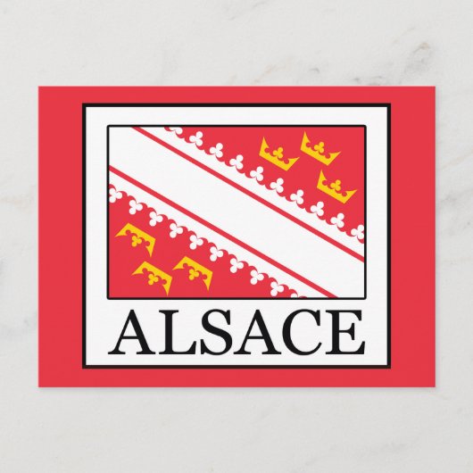 Elsass Postkarte (Vorderseite)