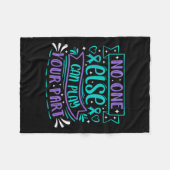 Else Can Play Your Part  Fleecedecke (Vorderseite (Horizontal))