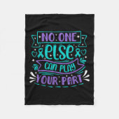 Else Can Play Your Part  Fleecedecke (Vorderseite)