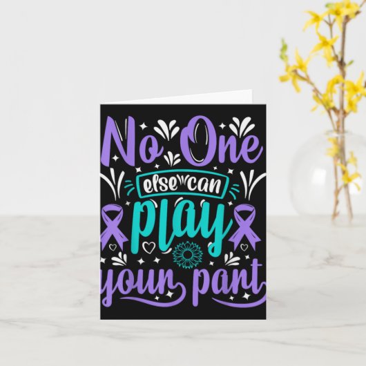 Else Can Play Your Part Karte (Gelbe Blume)