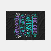 Else Can Play Your Part Premium  Fleecedecke (Vorderseite (Horizontal))