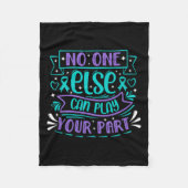 Else Can Play Your Part Premium  Fleecedecke (Vorderseite)